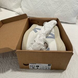 Veja White and Blue Women's Sneakers